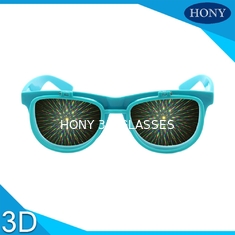 Стекла феиэрверков Hony 3D с диффракционной решеткой снимают, слегка ударяют вверх по солнечным очкам
