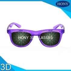 Стекла феиэрверков Hony 3D с диффракционной решеткой снимают, слегка ударяют вверх по солнечным очкам
