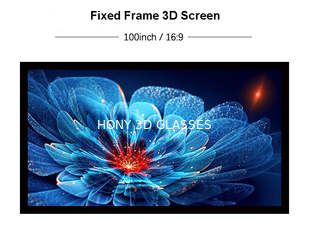 Материал экрана фиксированной рамки проекции 3Д алюминиевый покрыл легкую чистку