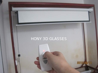 Моторизованный белизной серебряный экран проекции с дистанционным управлением для комнаты Metting