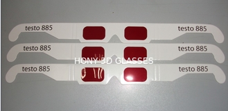 красные стекла с бумажной рамкой, устранимые дешифратора 3D стекла 3D