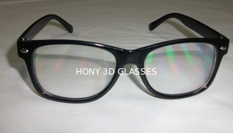 стекла феиэрверков радуги 3d пластичной рамки okulary 0.06mm PET объективы лазера