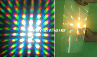 Изготовленные на заказ стекла феиэрверков огибания 3d с объективами лазера PVC 0.06mm