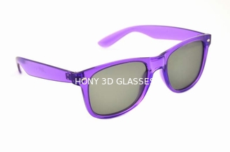 Стекла феиэрверков фильма 3D огибания Hony изумрудные с пурпуровой рамкой